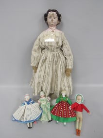 5 DOLL BOX LOT: