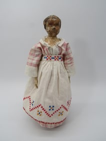 12.5 IN. JOEL ELLIS WOODEN & METAL JOINTED DOLL: