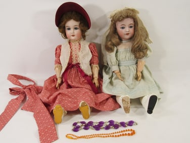 SIMON & HALBIG & GEBRUDER KRAUSS BISQUE DOLLS: