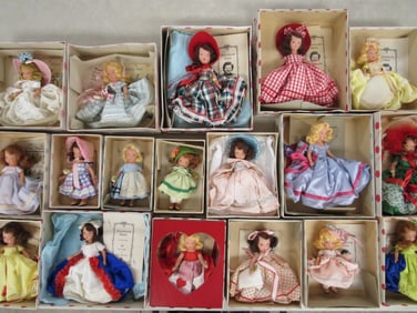 18 ASSORTED NANCY ANN STORY BOOK DOLLS:
