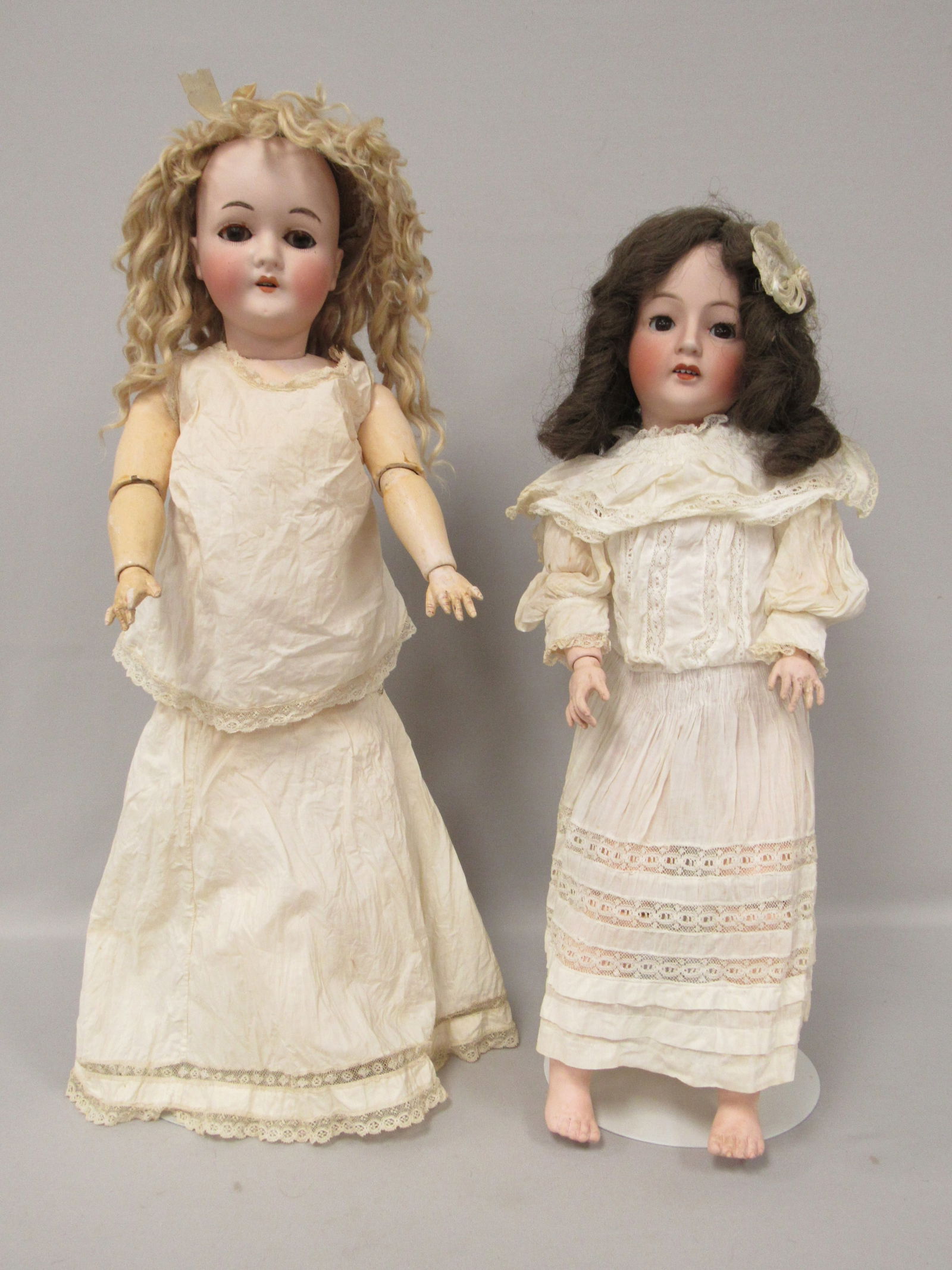 (2) 23 IN. BISQUE HEAD DOLLS: (1 of 14)