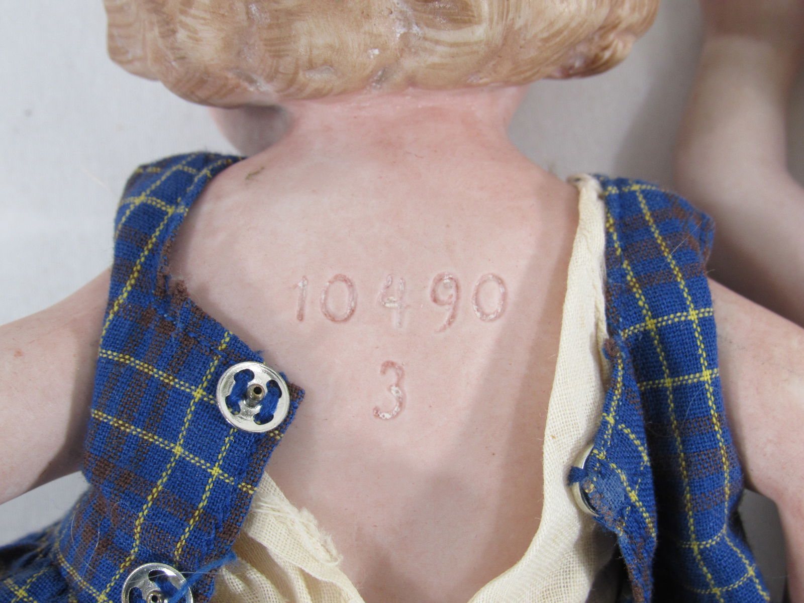 3 ALL BISQUE DOLLS: - 3