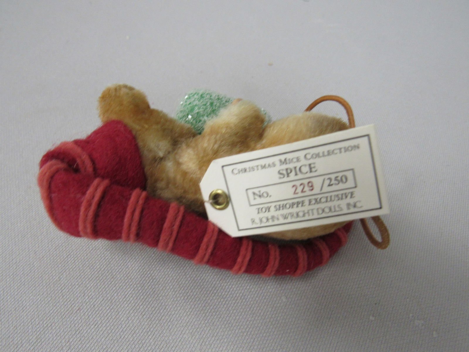 R. JOHN WRIGHT CHRISTMAS MOUSE "SPICE": - 5