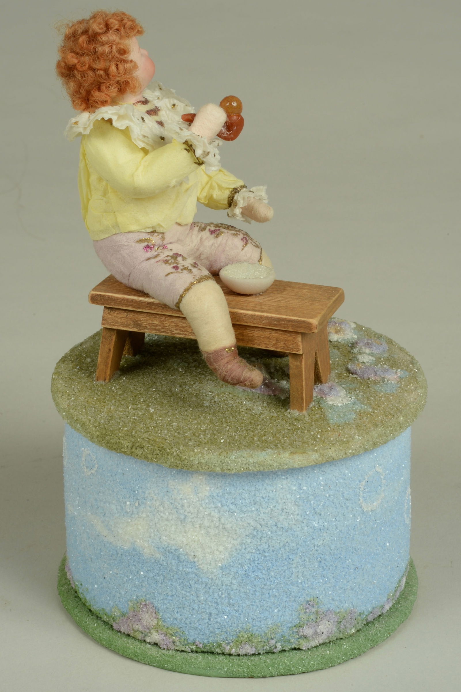 L. JOHNSON "BUBBLE BLOWING" BOY CANDY CONTAINER: - 2