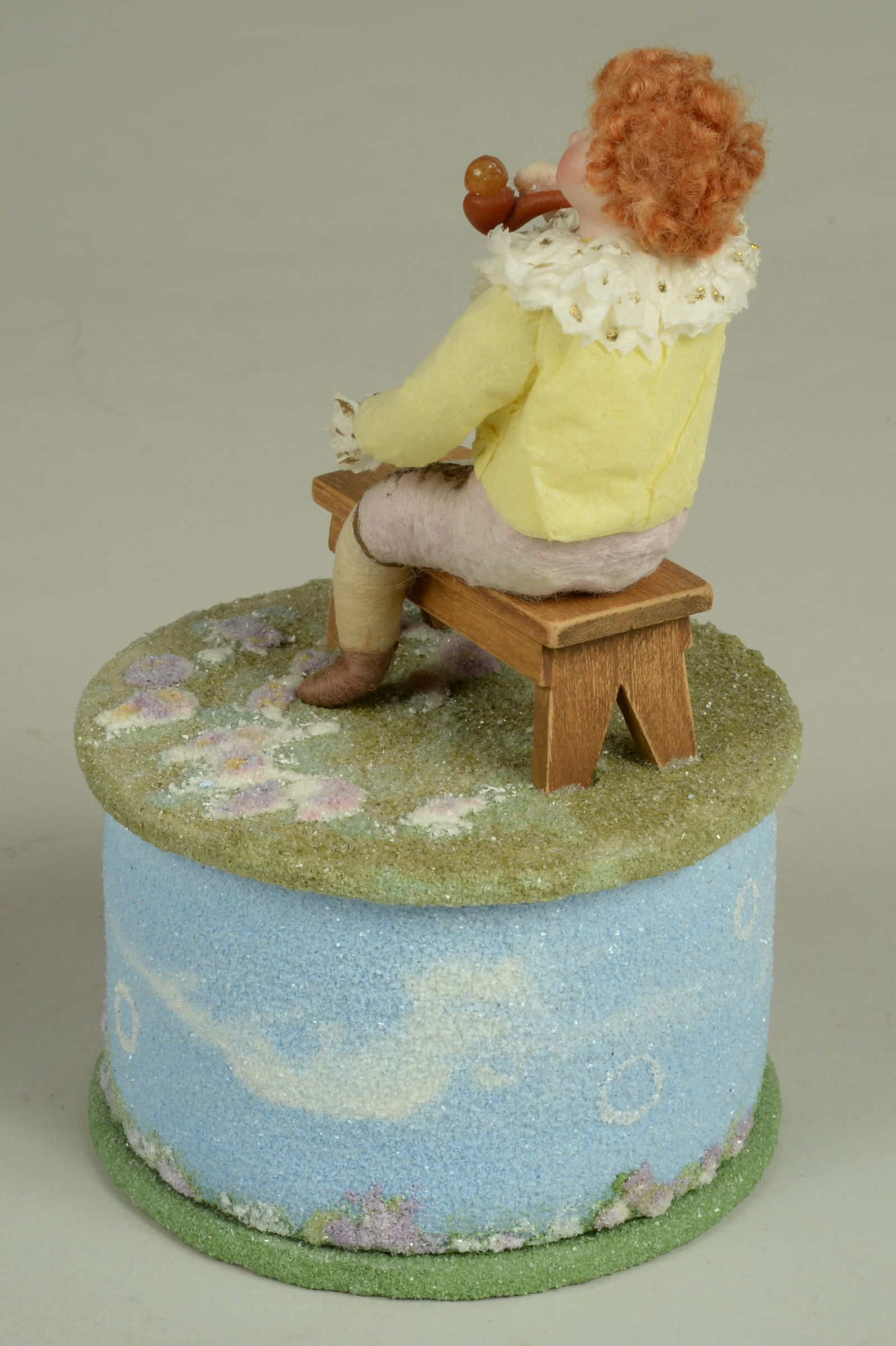 L. JOHNSON "BUBBLE BLOWING" BOY CANDY CONTAINER: - 3