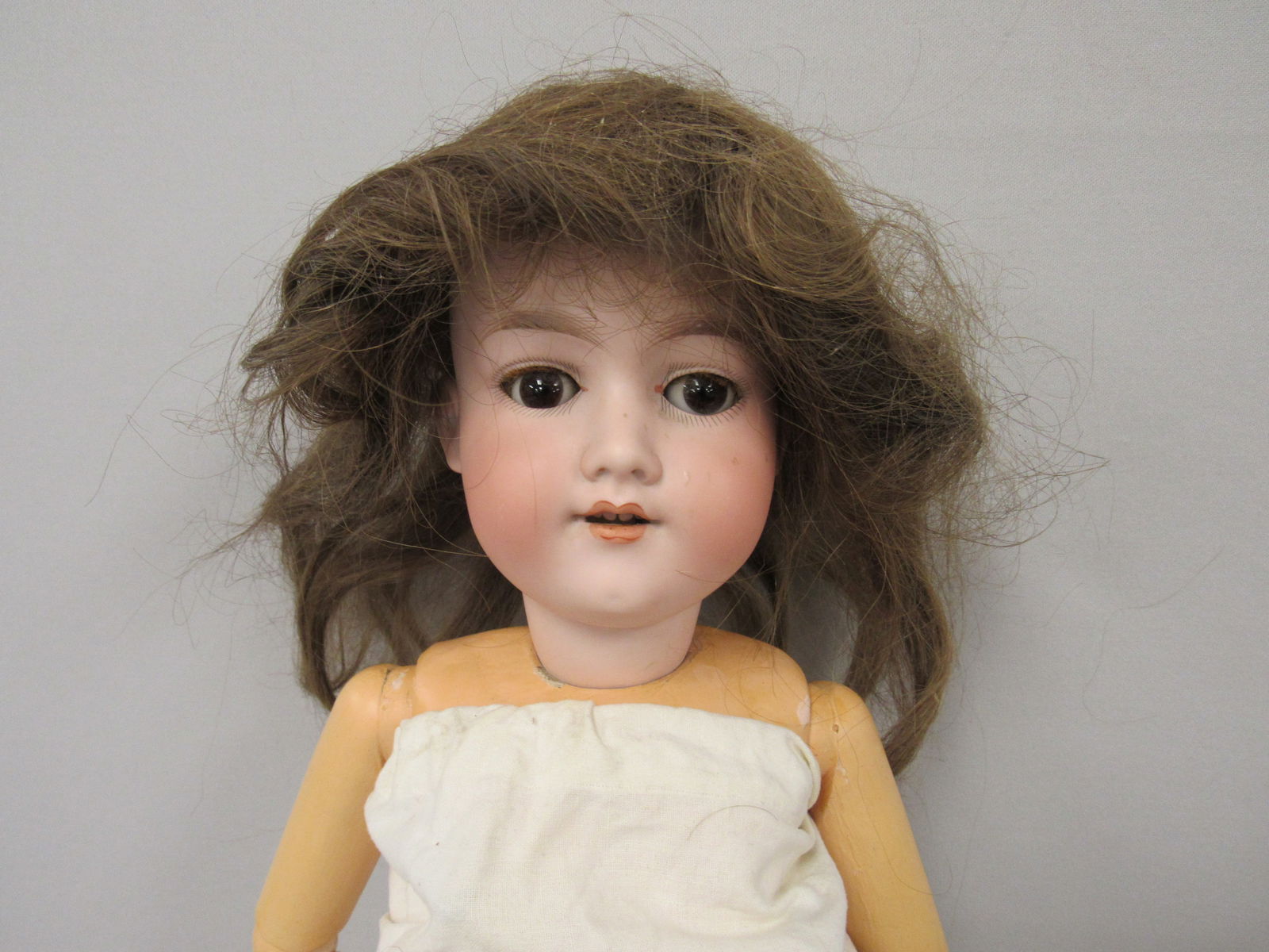 3 BISQUE HEAD DOLL GROUP: - 2