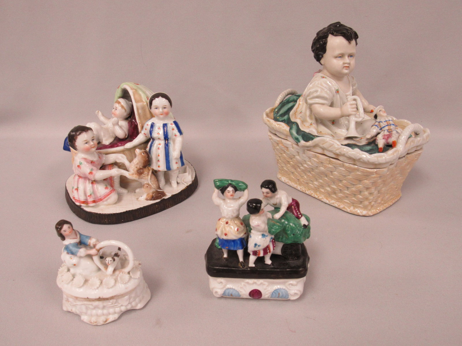 LOT OF 5 GERMAN PORCELAIN FIGURES: (1 of 19)