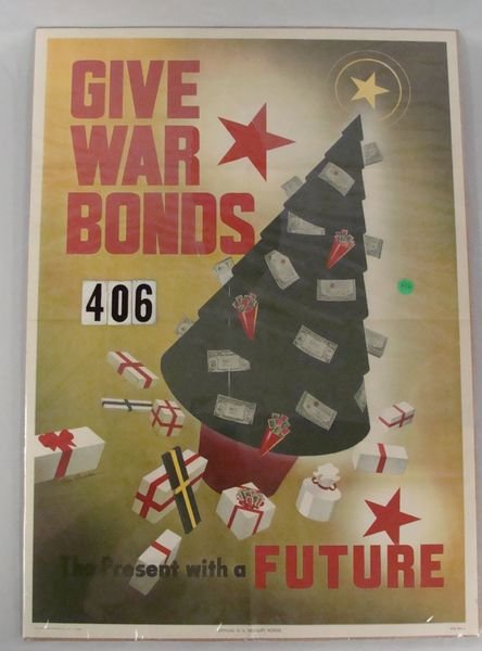 W.W. II ERA POSTER: GIVE WAR BONDS THE (1 of 3)