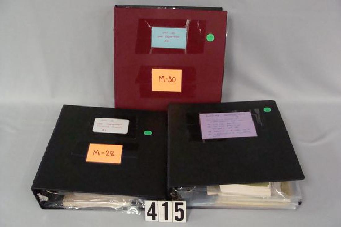(3) BINDERS WITH COLLECTION OF MILITARY (1 of 3)
