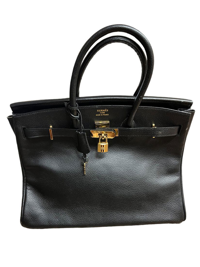 Authentic Black Hermes Hand Bag (1 of 16)