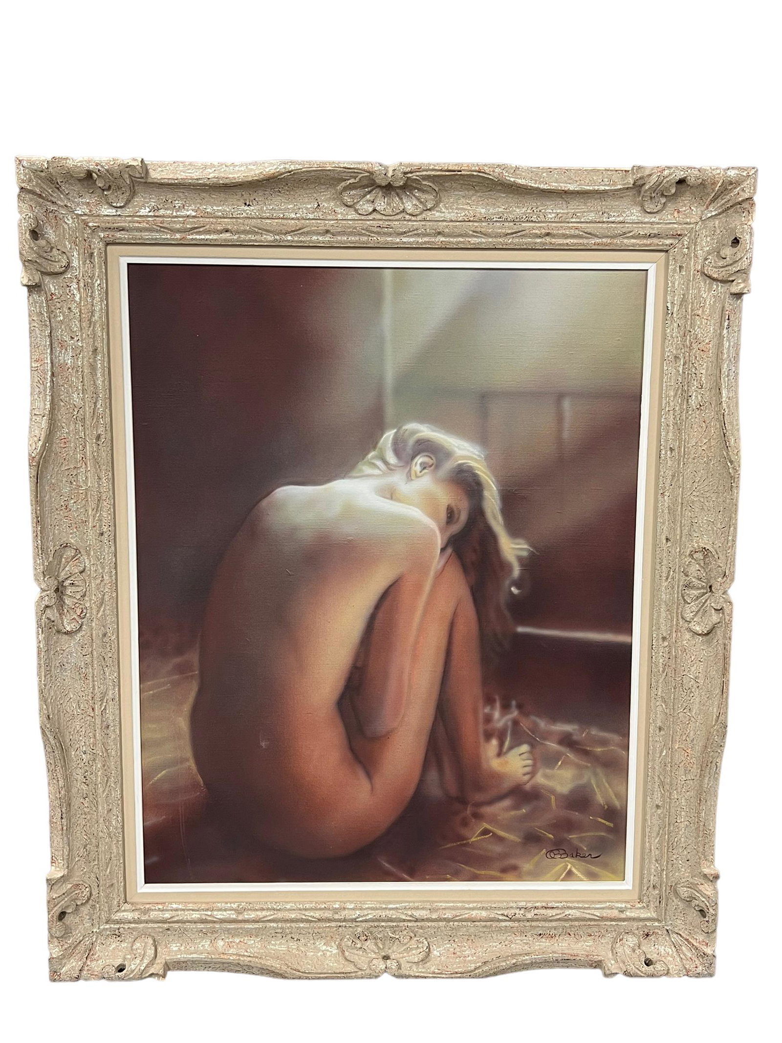 Framed Oil On Canvas Paintings Signed: Framed Oil On Canvas Paintings Signed, Size; 39 x 32 Inches