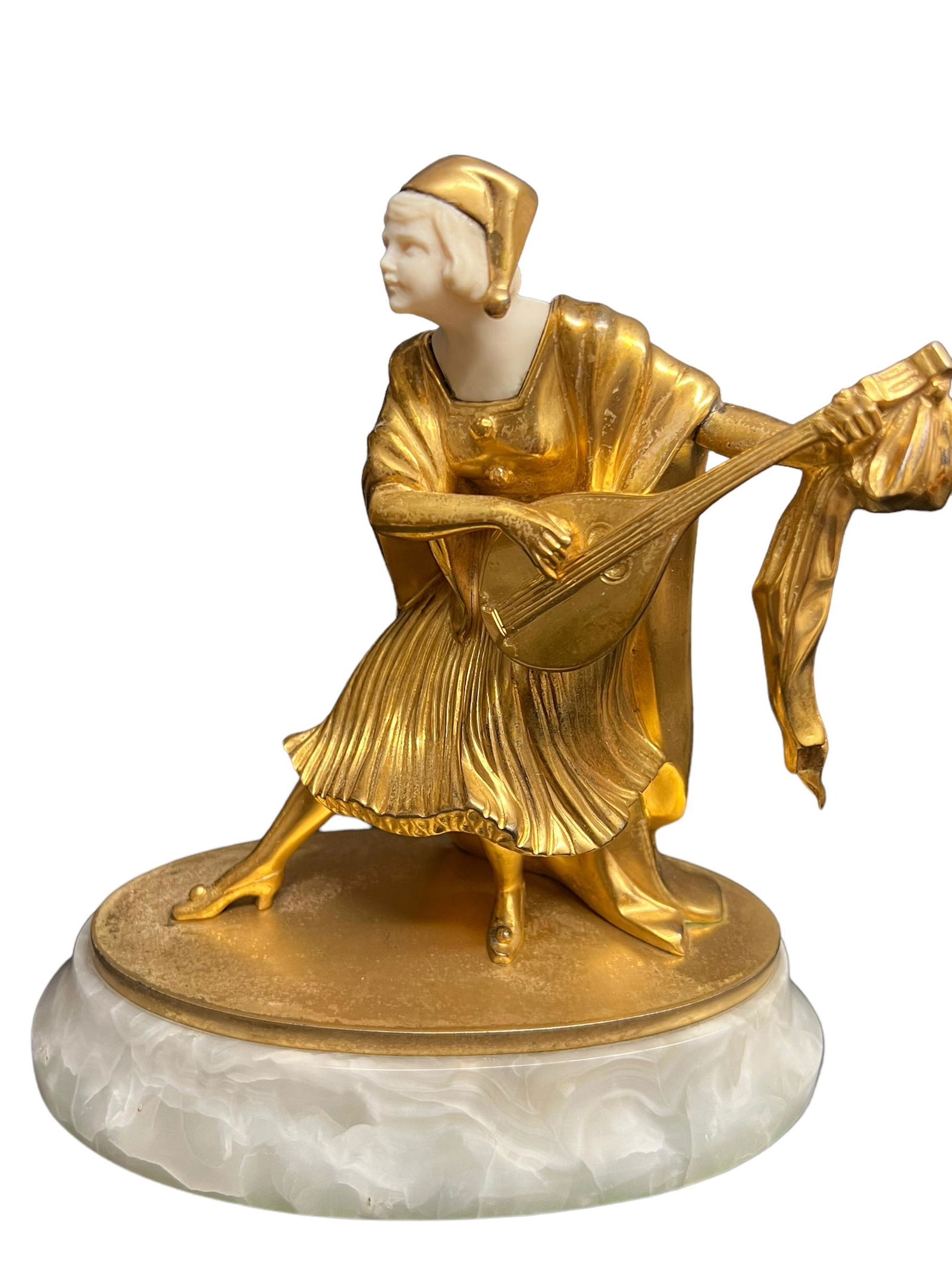 19th Century Gilt Bronze Figure of a Dancer Signed (1 of 13)