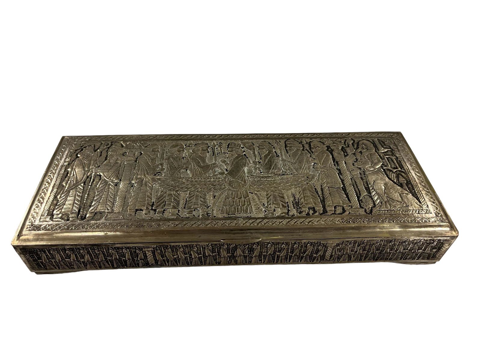 Antique Middle Eastern Persian Solid Silver Repose Box (1 of 10)