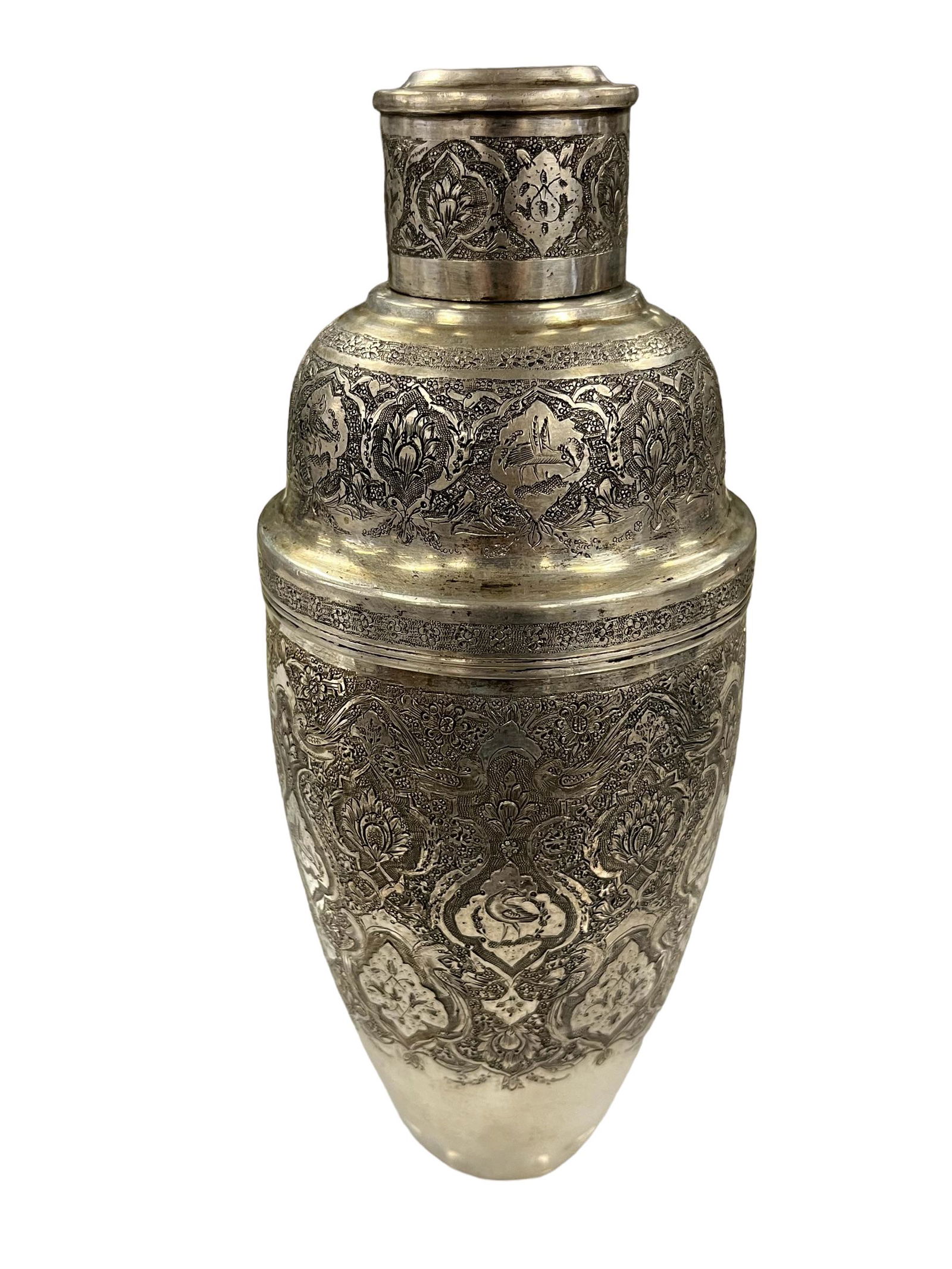 Antique Middle Eastern Persian Solid Silver Repose Drink Mixer (1 of 9)