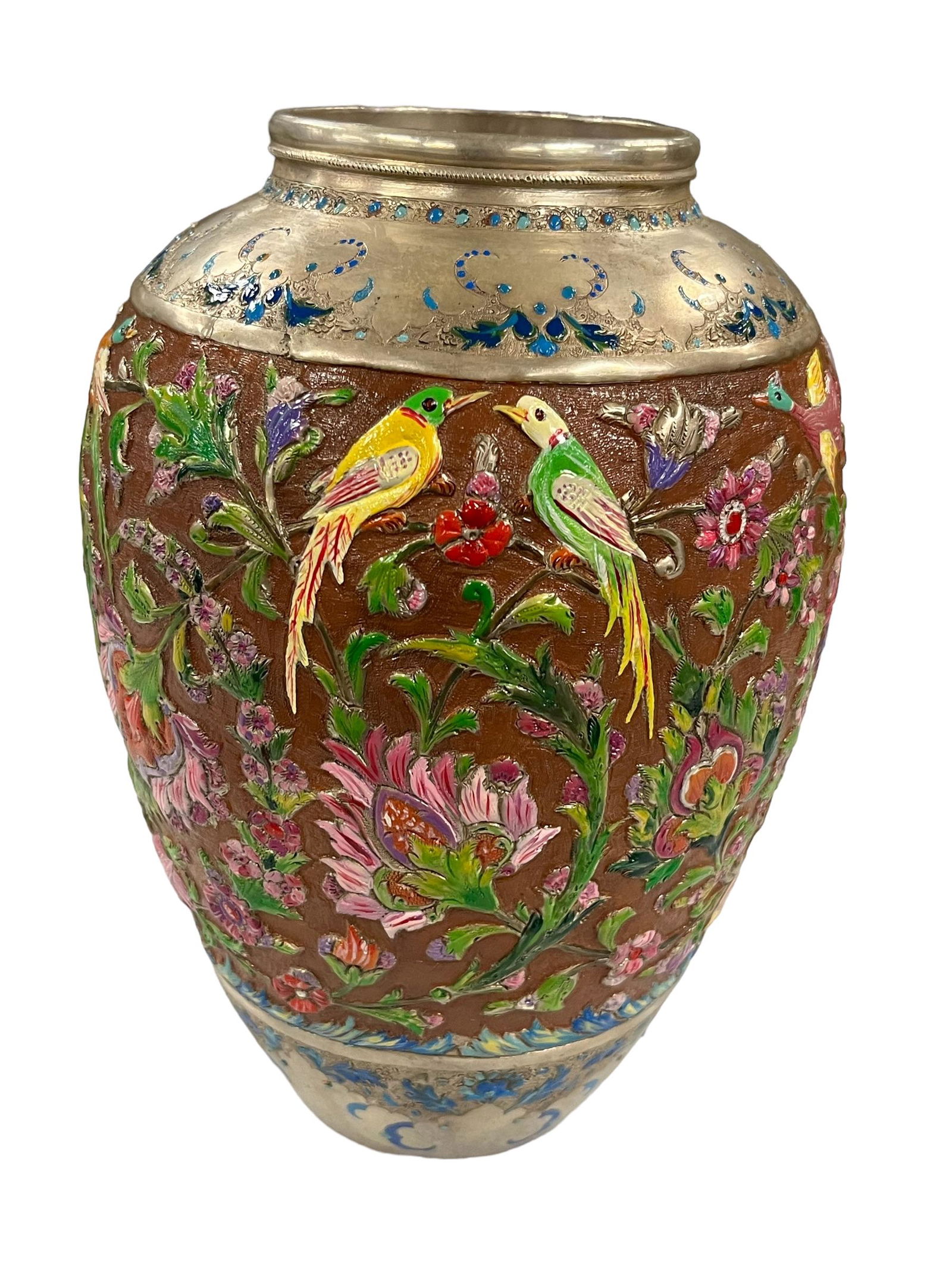 Antique Persian Solid Silver Repose Vase (1 of 9)