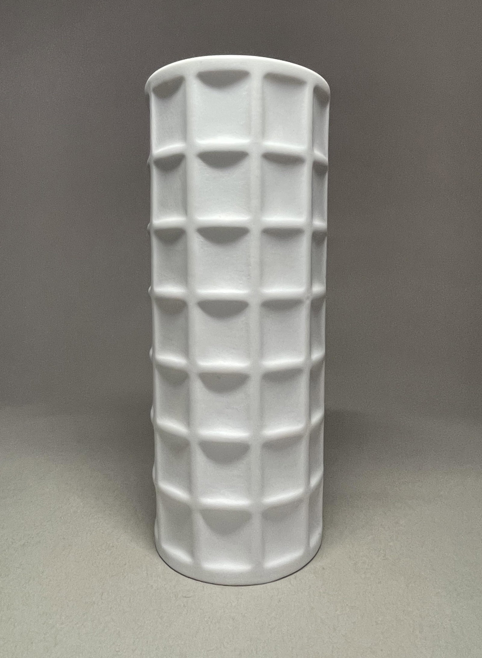 A Gerold porcelain white relief Vase - Tettau Bavaria 1960s / 1970s West Germany. (1 of 4)