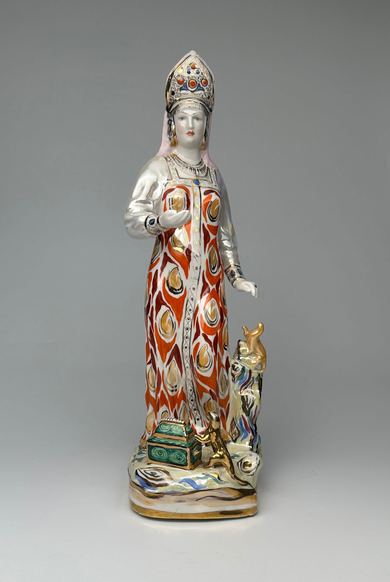 Soviet Porcelain Figurine "Gifts of the Mistress of the Copper Mountain" (Dulyovo Porcelain Factory) (1 of 4)
