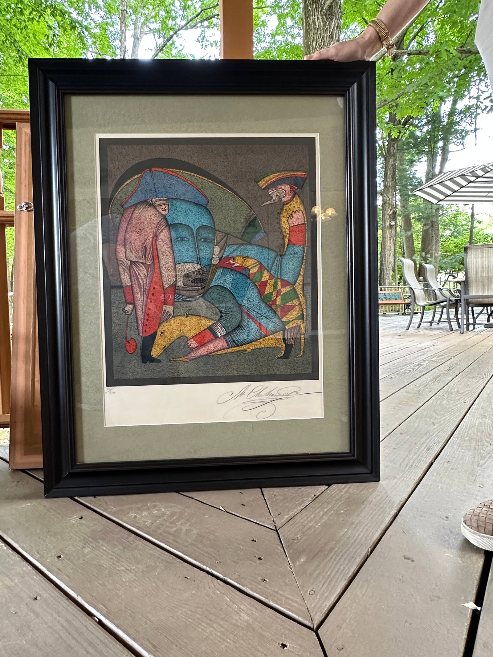 Mihail Chemiakin (1943 - Russian-American Artist) "Carnaval Series" - Original Lithograph (1 of 8)