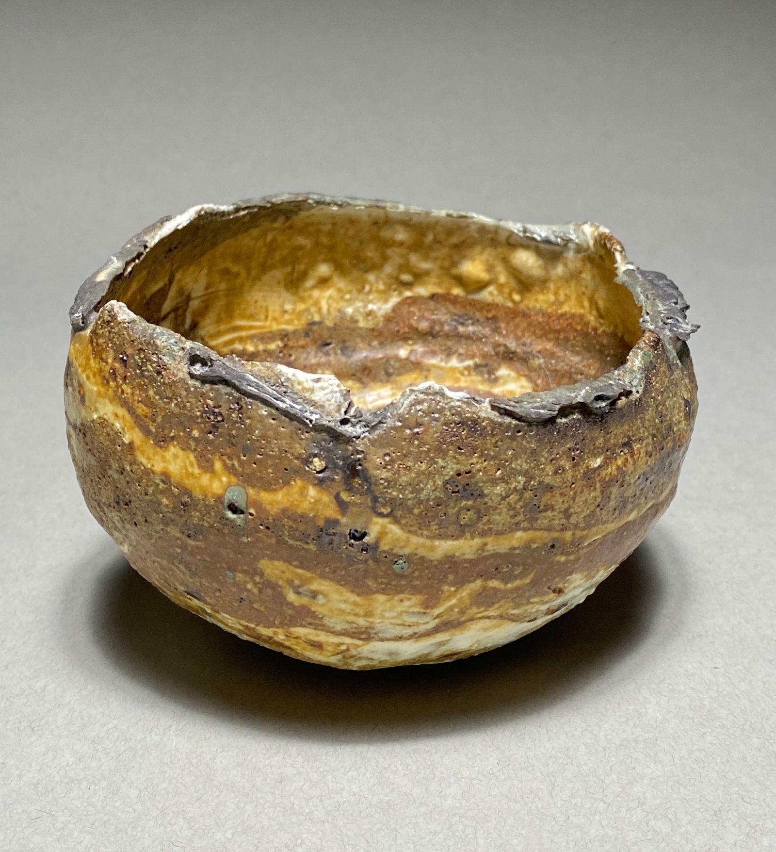 Ewen Henderson Style Porcelain Vessel with Ochre Glaze, Contemporary Sculpture (1 of 7)