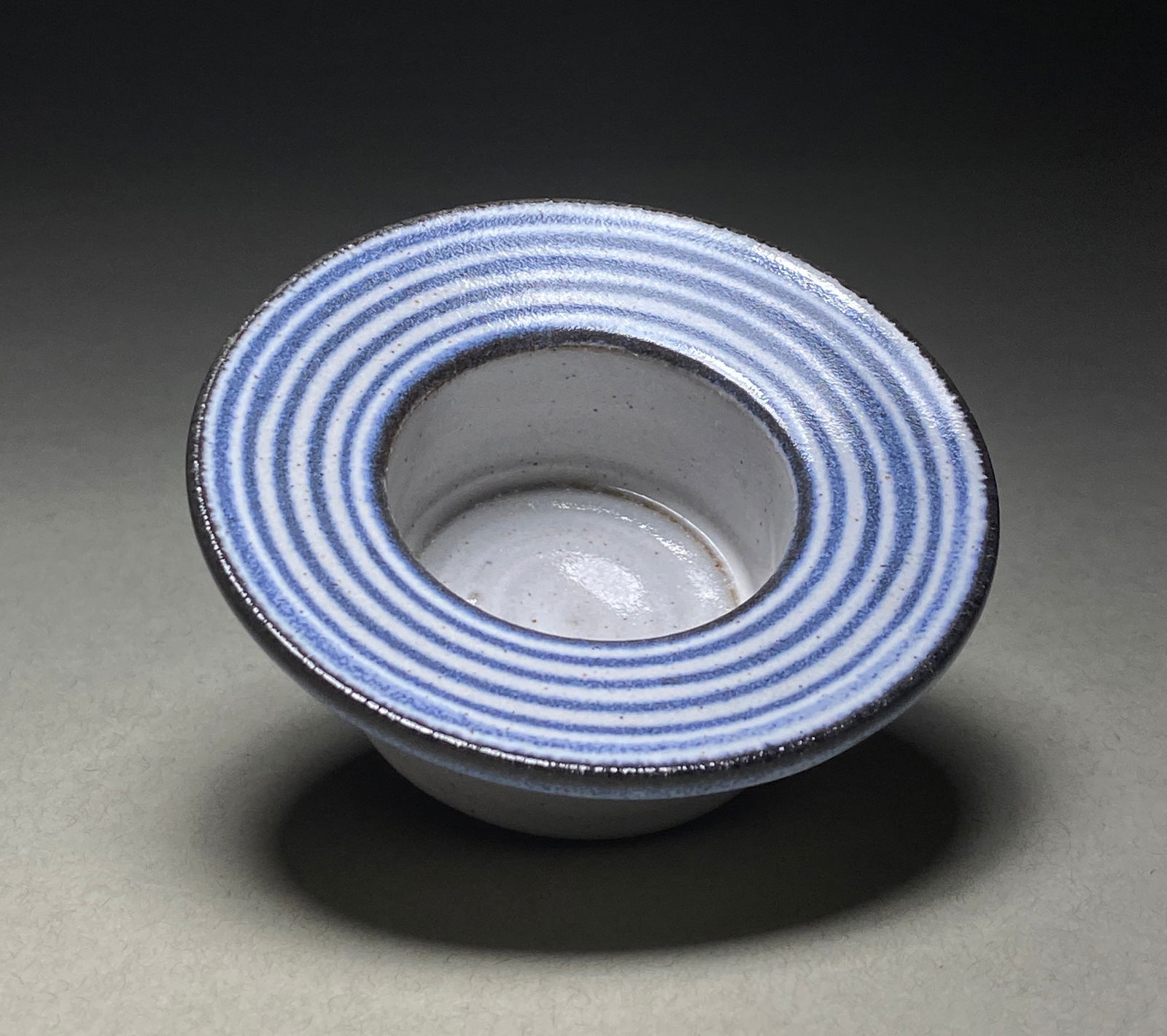 Contemporary Ceramic Vessel with Dynamic Form and Hypnotic Spiral Effect (1 of 4)