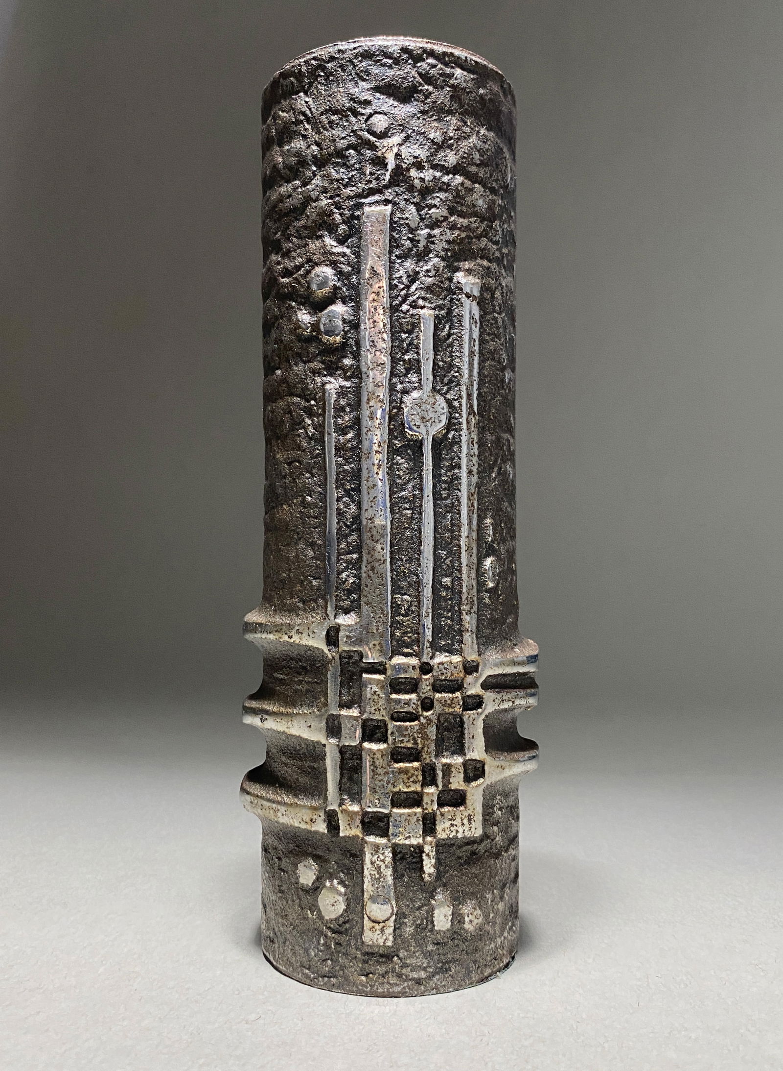 Brutalist Stainless Steel Vase by Olav Joff for Polaris/Figgio, Norway, 1970s (1 of 5)