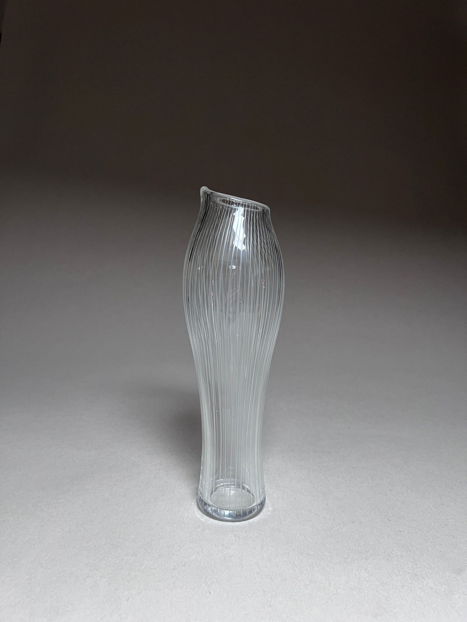Foals Foot Glass Modernist Vase by Tapio Wirkkala for Iittala, Finland circa 1950's (1 of 6)