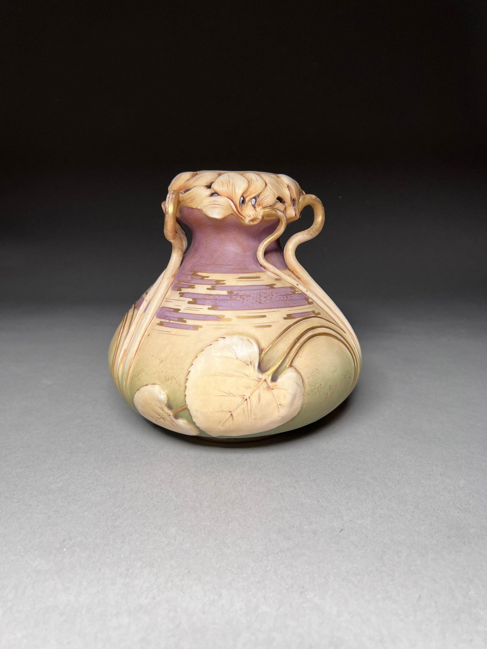Art Nouveau Amphora RSTK Austria Turn Teplitz vase with flowers (1 of 10)