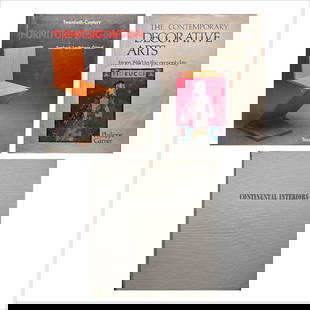 Lot of 3 books: Lot of 3 books "Twentieth-Century Furniture Design" by Sembach-Leuthauser-Gossel, published by Taschen "The Contemporary Decorative Arts from 1940 to the present day" by Philippe Garner (features a Fi