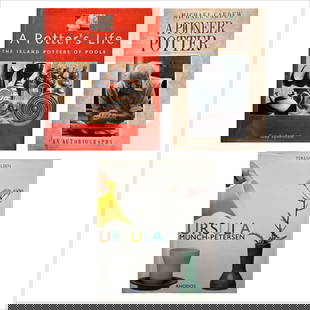 Lot of 3 Books on 20th-Century Ceramics: Lot of 3 Books A Potters Life: The Island Potters of Poole by Guy Sydenham A Pioneer Potter: An Autobiography by Michael Cardew Ursula Munch-Petersen by Teresa Nielsen, published by Rhodos These