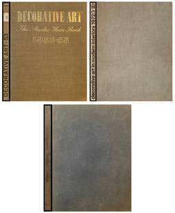 Lot of 3 Books - Decorative and Scandinavian Modern Design: Lot of 3 Books “Decorative Art in Modern Interiors 1972/73” - Viking Press “Decorative Art 1953 - The Studio Year Book” “Contemporary Swedish Design” - P&C (Paul Hamlyn or
