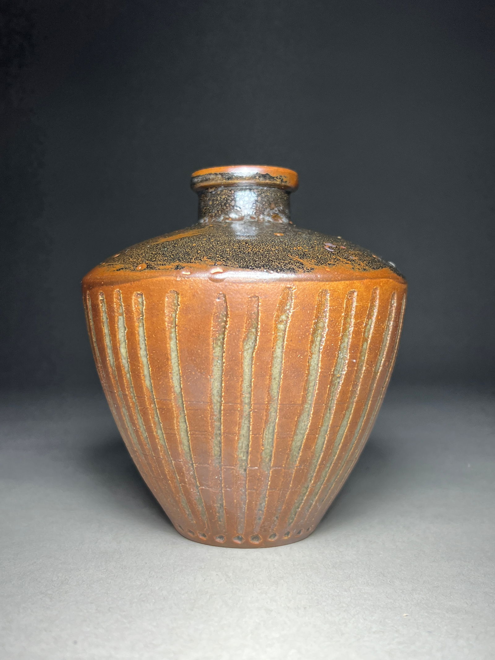 Anders Bruno Liljefors Stoneware Vase for Gustavsberg Studio - c.1940s-50s (1 of 6)