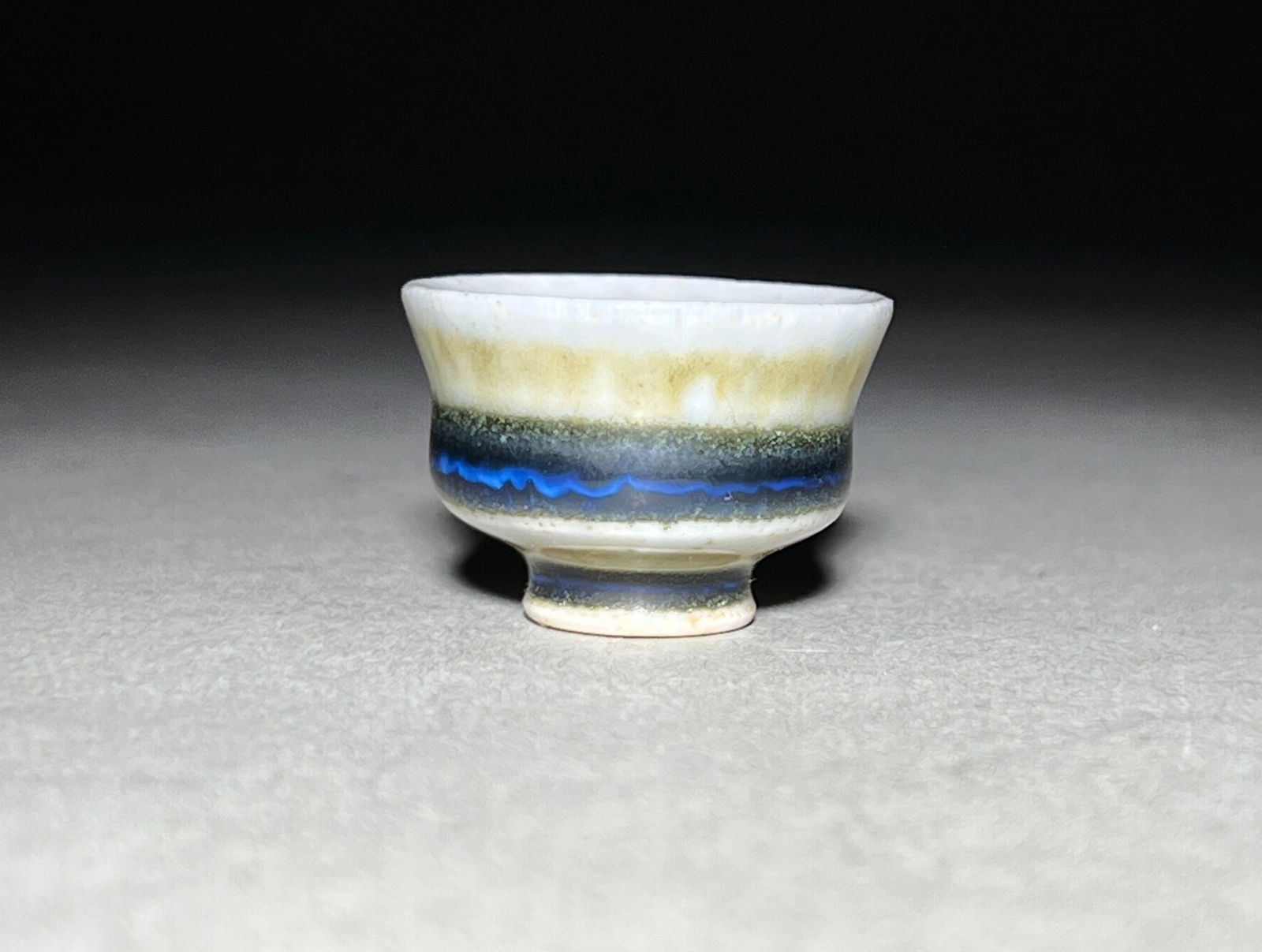 John Andersson Miniature Scandinavian Ceramic Footed Bowl for Hoganas - c.1960s (1 of 5)