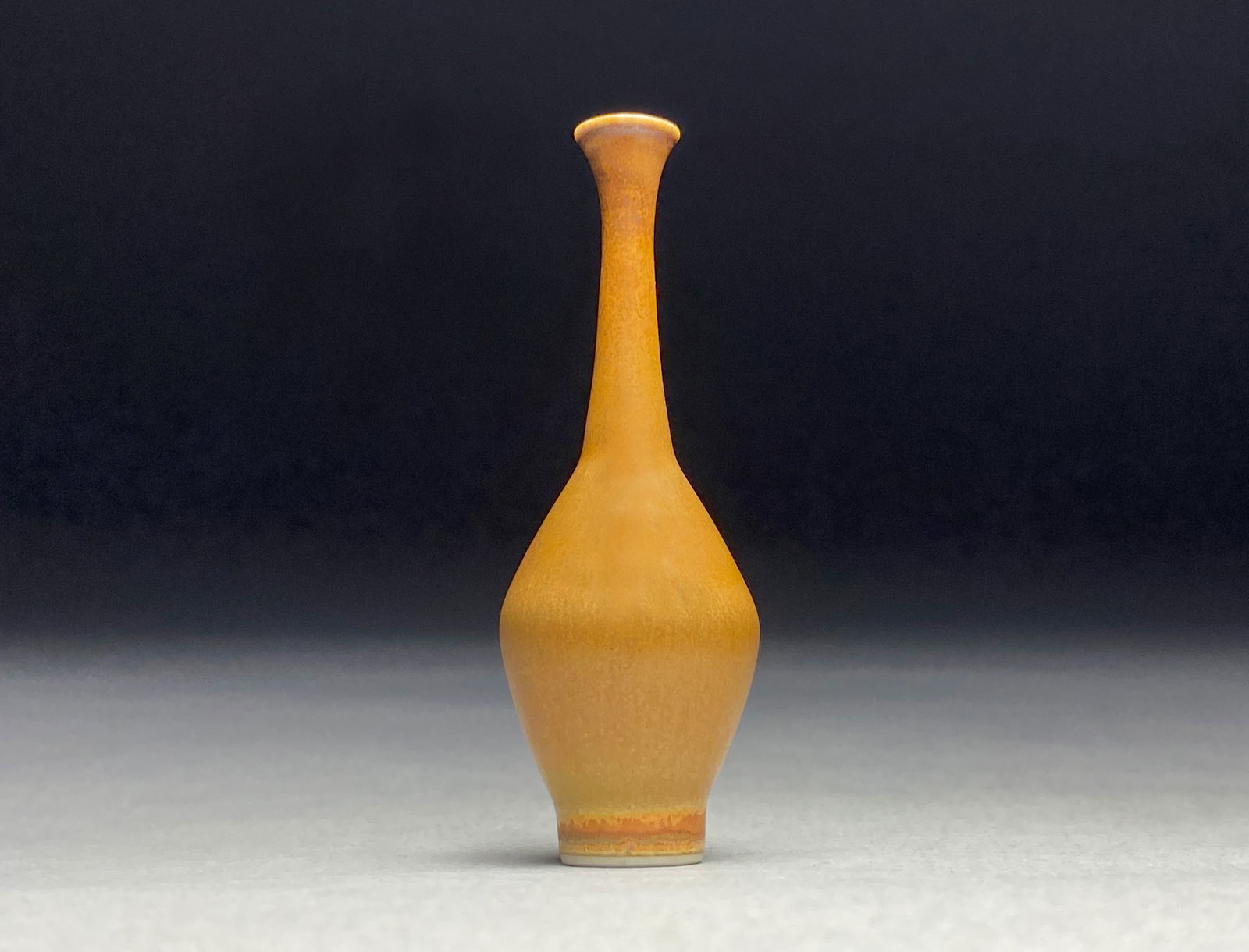 Exquisite Miniature Honey-Amber Vase by John Anderson, Sweden, 1960s (1 of 2)