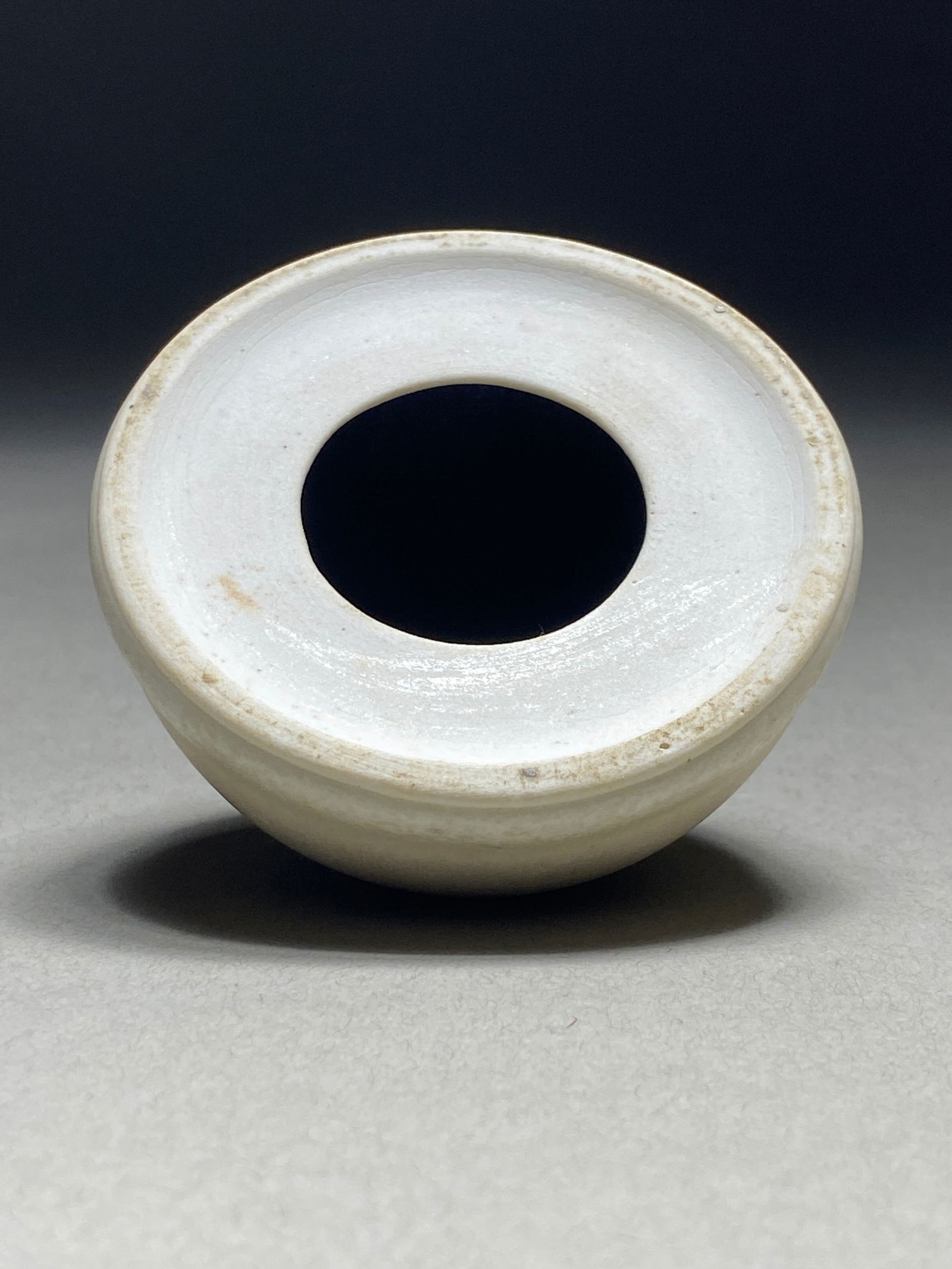 Modernist provocative Sculptural Vessel: Modernist provocative Sculptural Vessel A provocative and sophisticated study in pure form, this contemporary vessel presents a bold exploration of organic shape. The piece's elegant dome-like structu