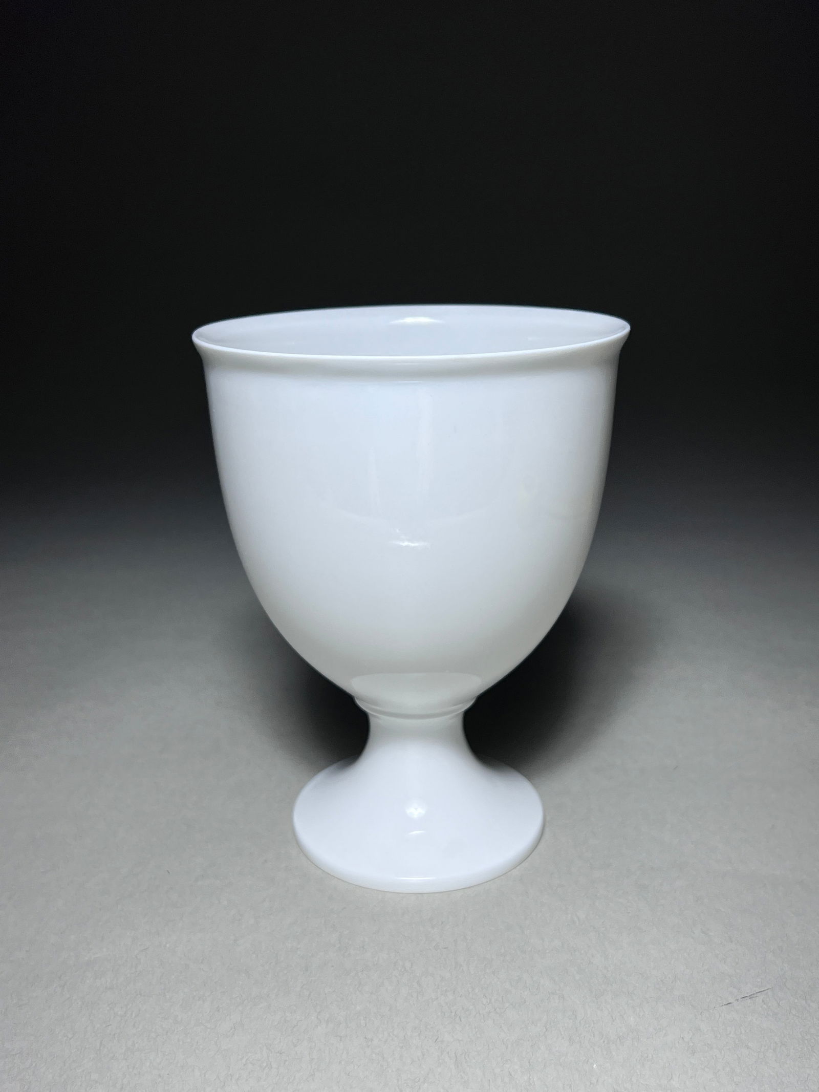 A KPM Porcelain Vase Cup Designed by Johannes Heke: A KPM porcelain vase cup designed by Johannes Heke Marked with KPM scepter on bottom 20th century, KPM, Germany Height: 6.5" (17 cm)