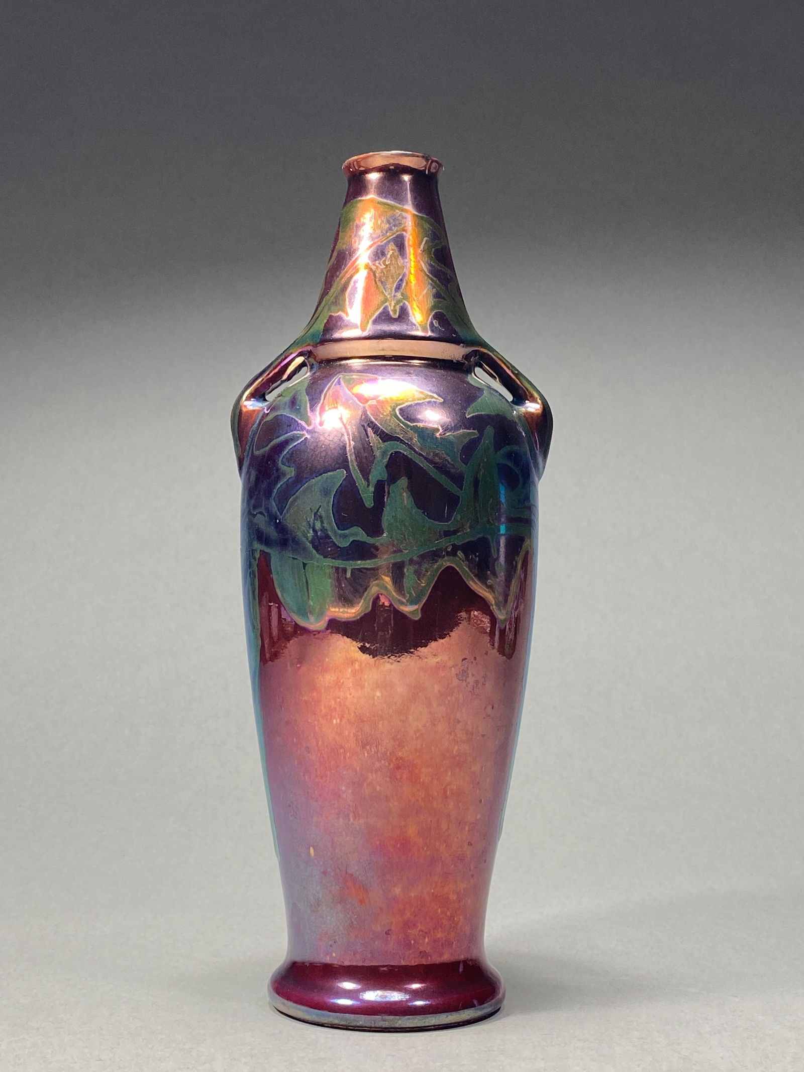 Extraordinary Rare Stunning Iridescent Vase by BACS - Jean Barol - 1916 (1 of 5)