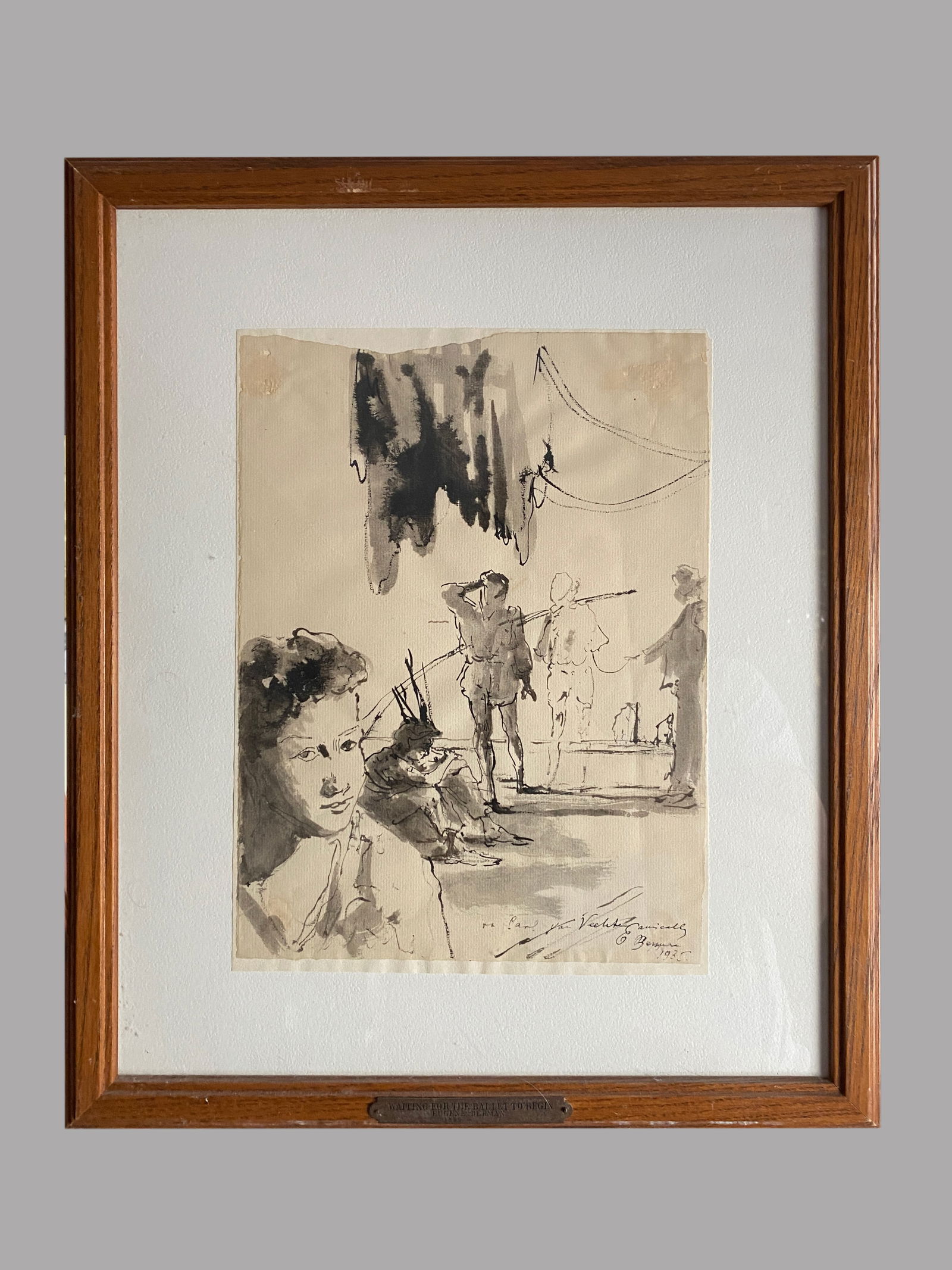 Eugene Berman (1899-1972) - Waiting for the Ballet to Begin (1935) (1 of 1)