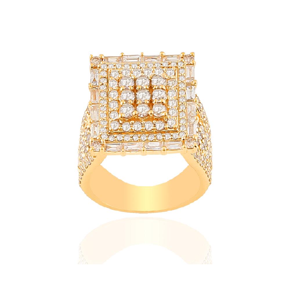14K YELLOW GOLD 4.40CT DIAMOND RING (1 of 1)