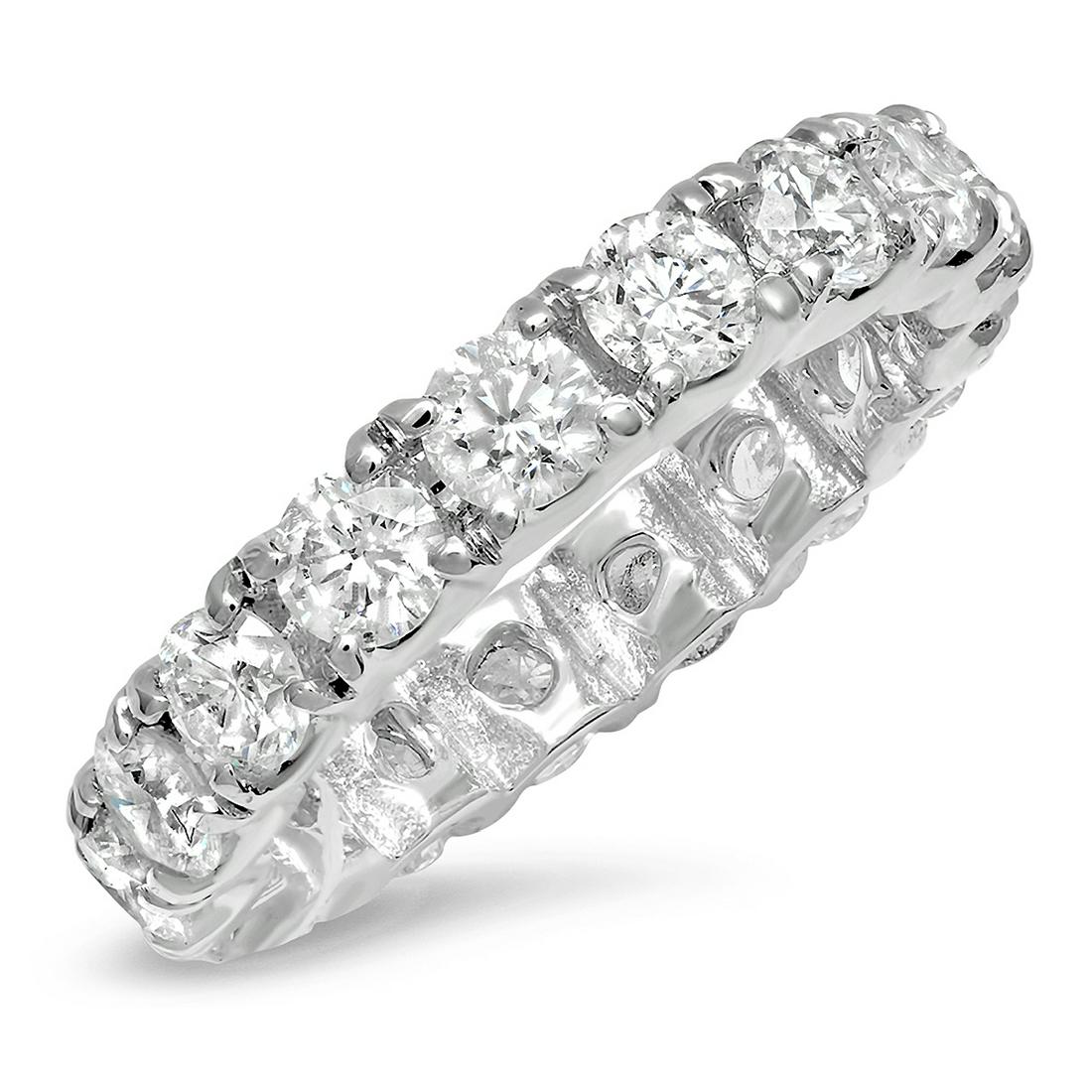 14K WHITE GOLD 3.15CT DIAMOND RING (1 of 3)