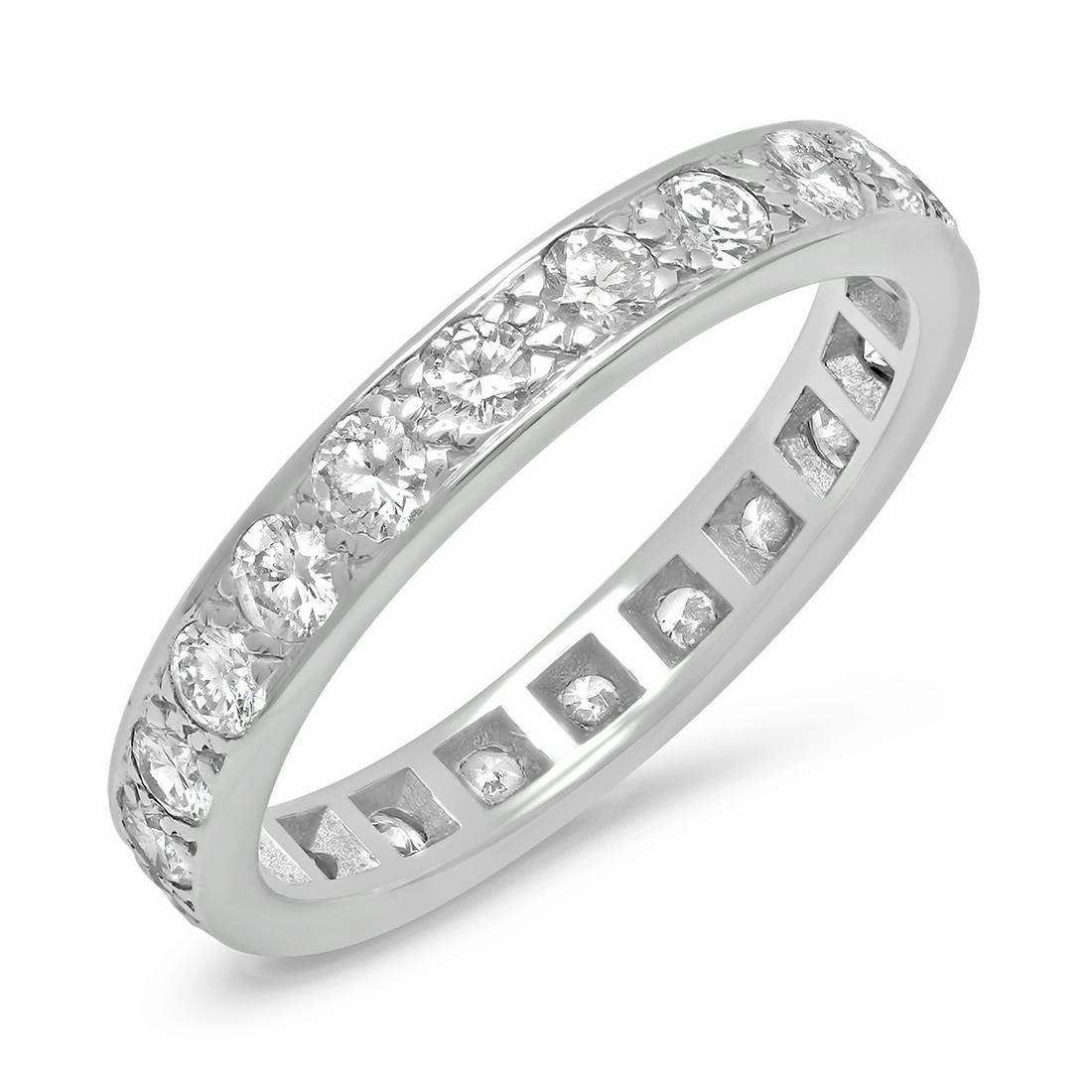 14K WHITE GOLD 2.00CT VS DIAMOND ETERNITY RING (1 of 2)