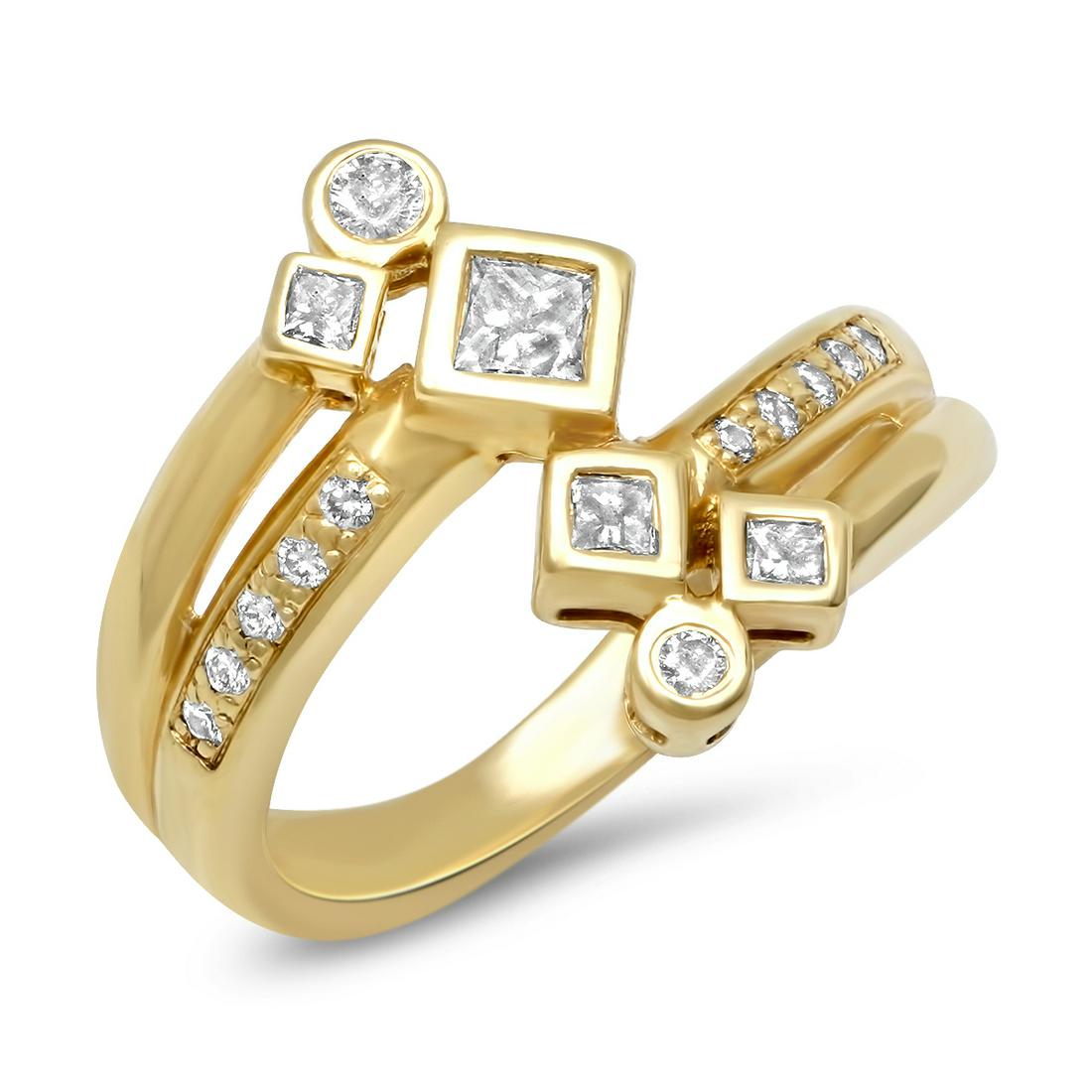 14K YELLOW GOLD 1.05CT DIAMOND RING (1 of 2)