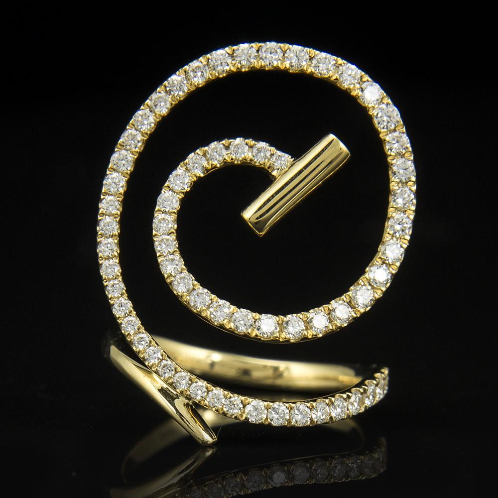 18K YELLOW GOLD 0.98CT DIAMOND RING (1 of 3)