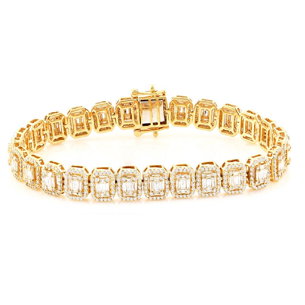 14K YELLOW GOLD 2.60CT DIAMOND BRACELET (1 of 1)