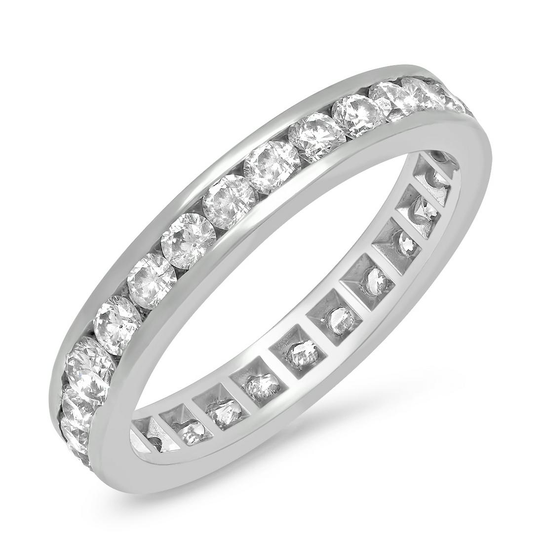 14K WHITE GOLD 2.00CT VS DIAMOND ETERNITY RING (1 of 2)