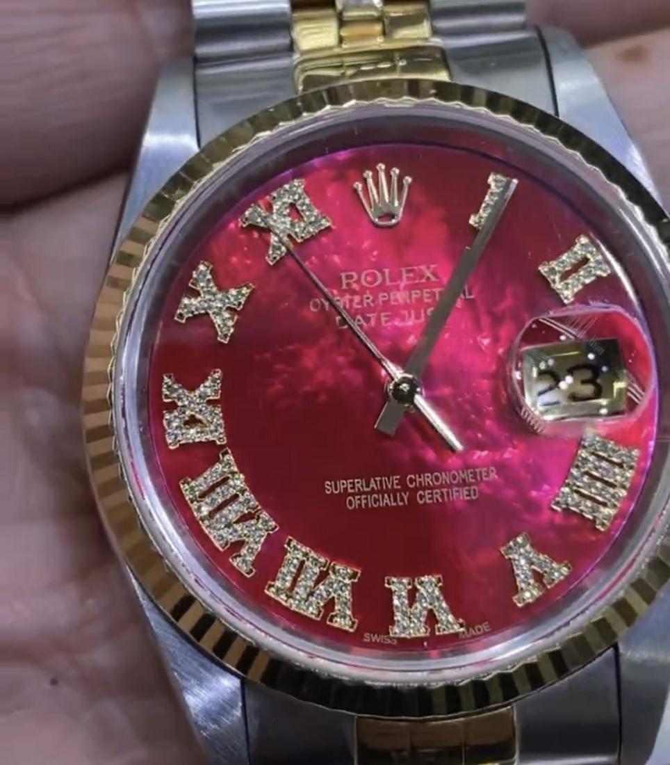 ROLEX WITH RED DIAL 36MM (1 of 4)