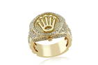 10K YELLOW GOLD 1.69CT DIAMOND ROLEX WATCH RING