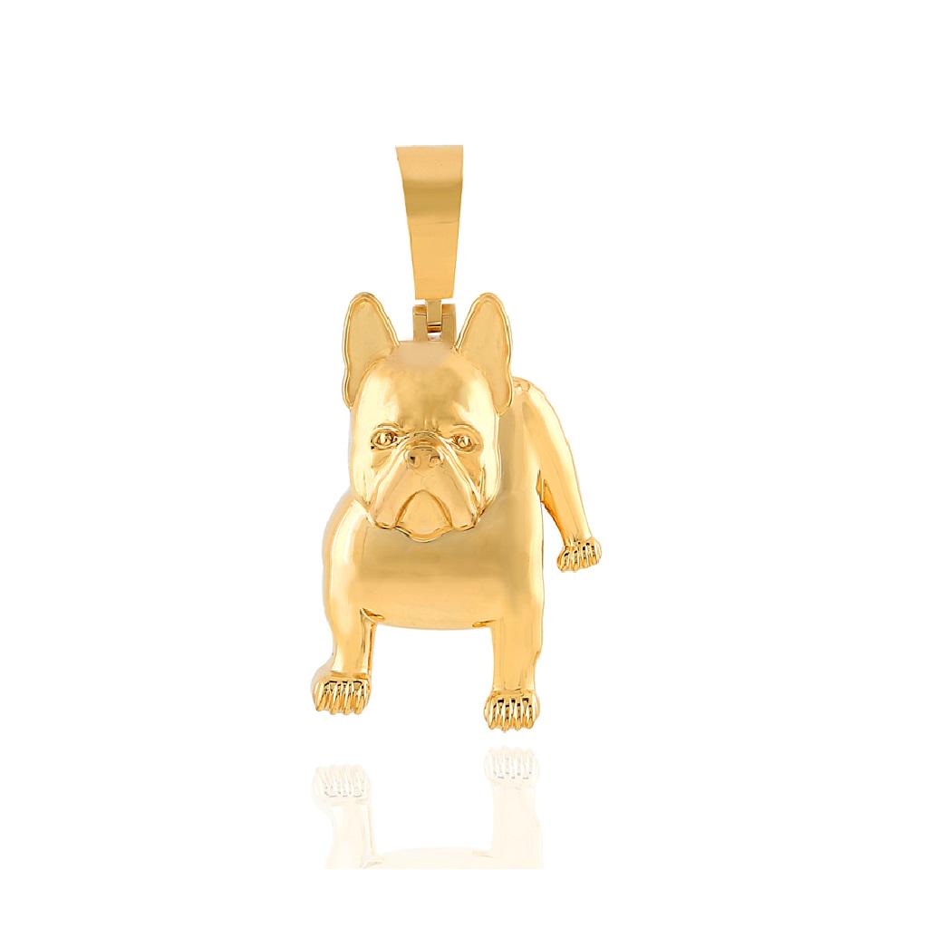 14K YELLOW GOLD DOG PENDANT (1 of 1)