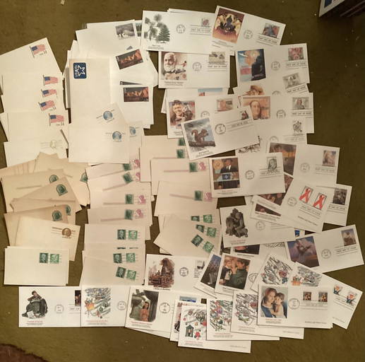 Large lot of First Day Covers and First Day Cover Envelopes Oct 16