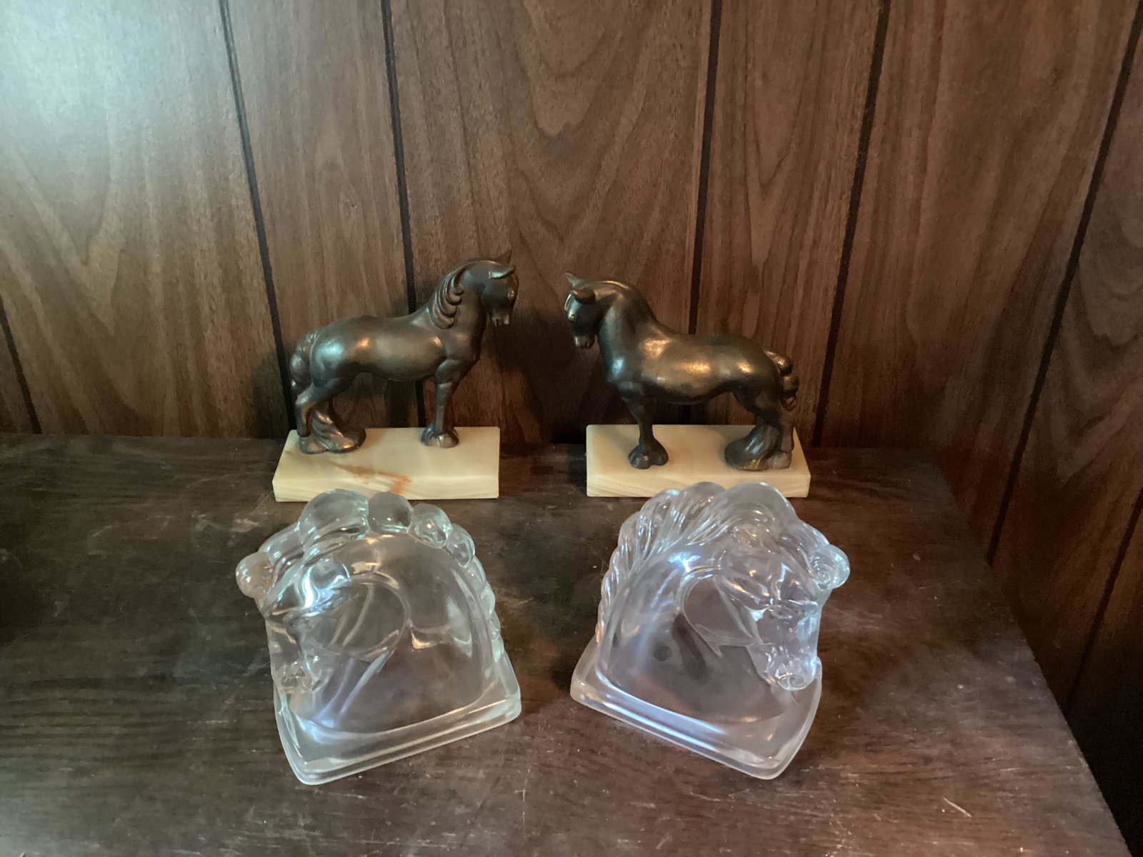 Two Pair of Horse Bookends: Two Pair of Horse Bookends