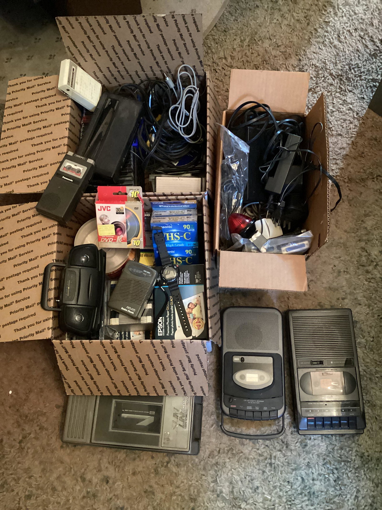 Large lot of Vintage Electronics - Recorders, Radios, and more (1 of 1)